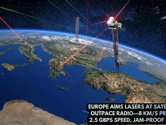 EUROPE AIMS LASERS AT SATELLITES TO OUTPACE RADIO-8 KM/S PRECISION, 2.5 GBPS SPEED, JAM-PROOF SECURITY